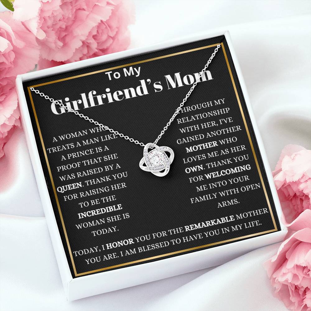 My Girlfriend's Mom My Blessing Love Knot Necklace