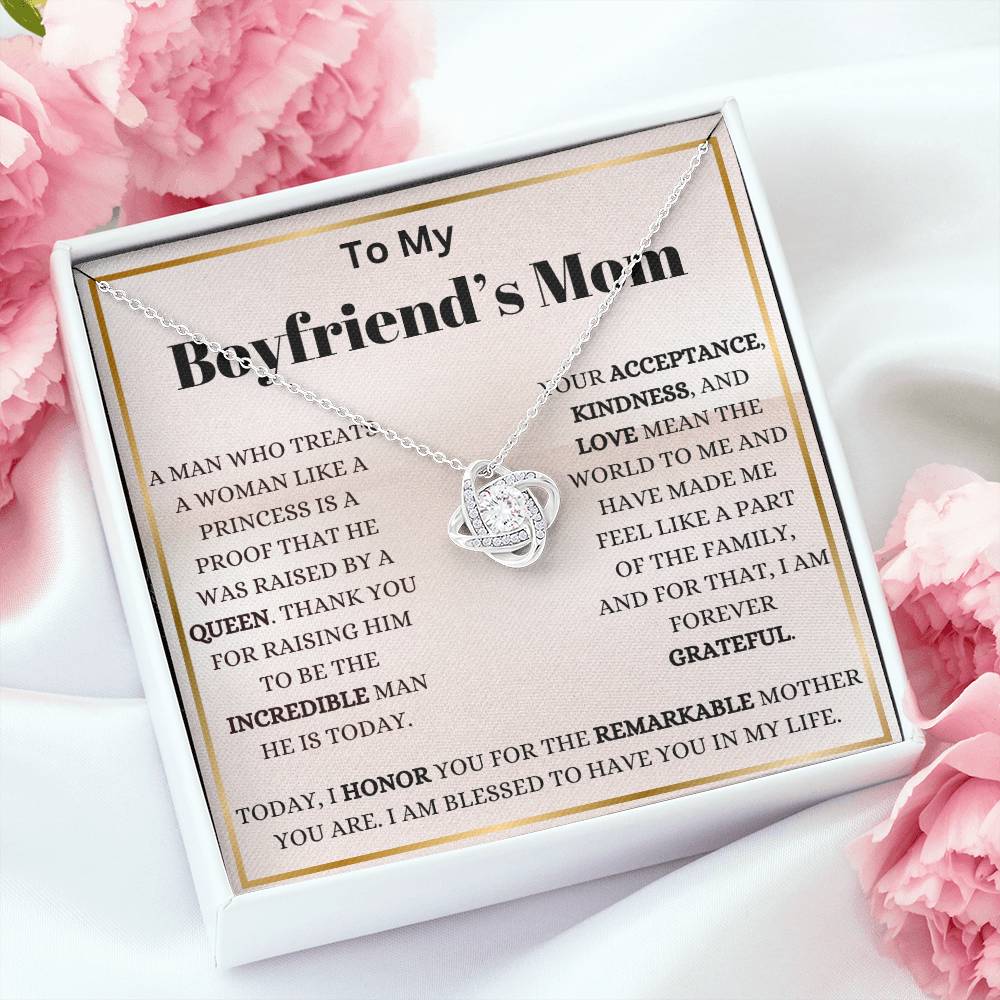 My Boyfriend's Mom My Blessing Love Knot Necklace