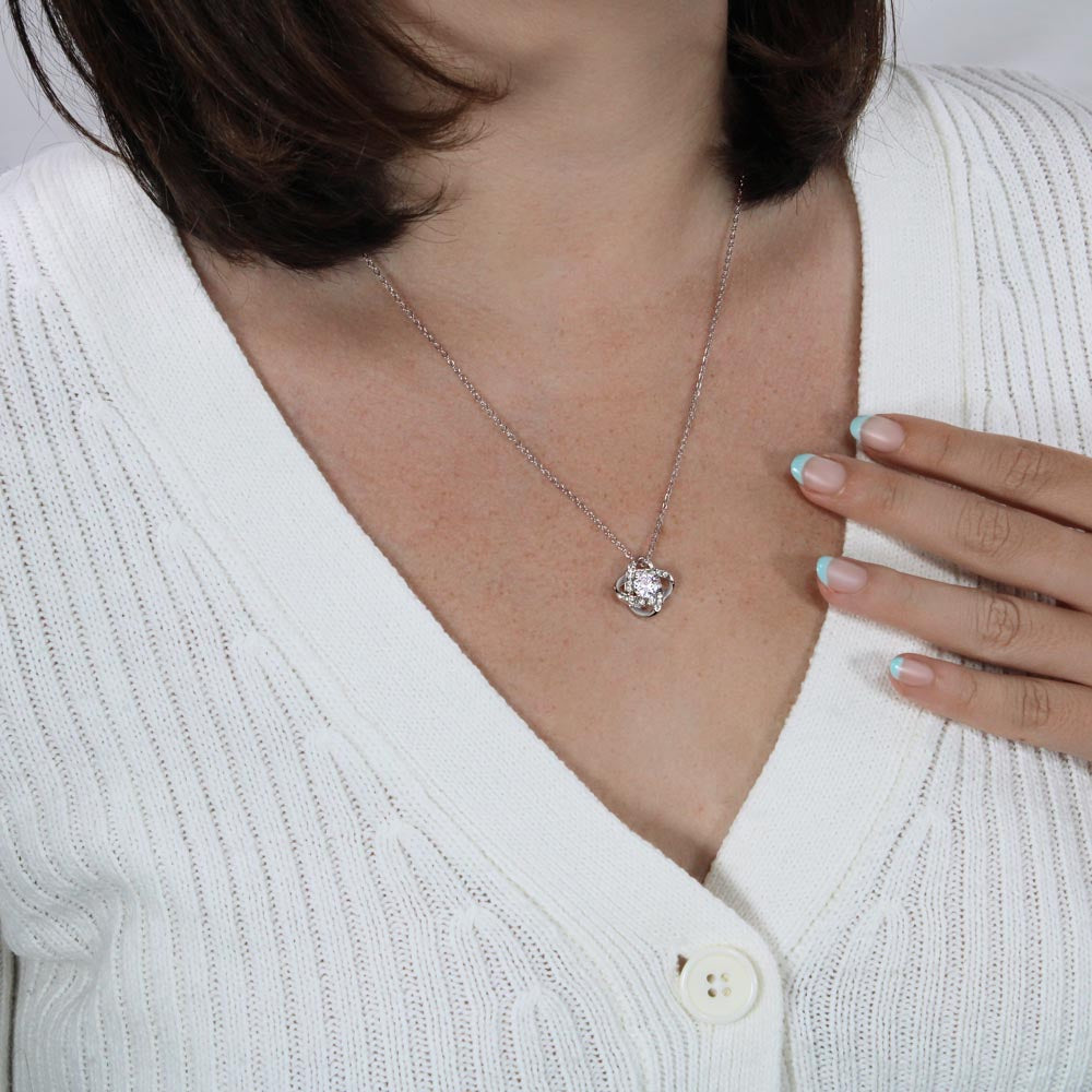 Mom You Are Loved And Appreciated Love Knot Necklace