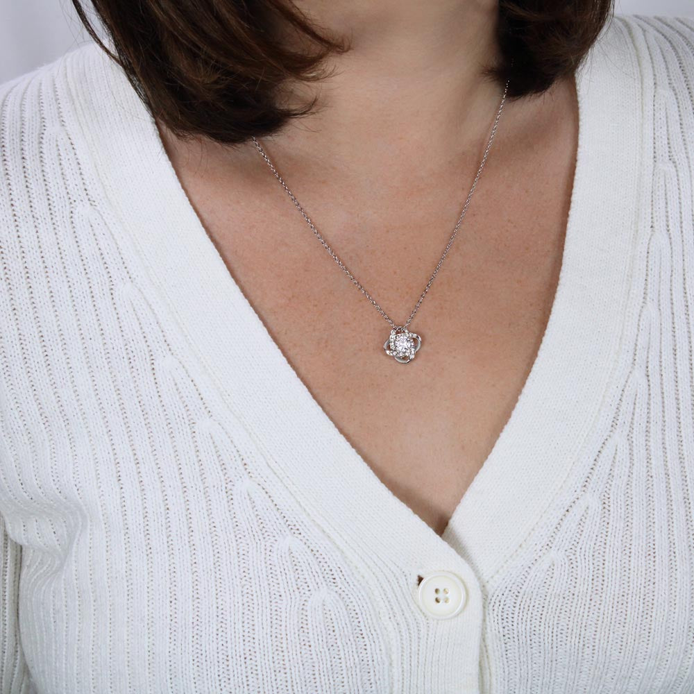 My Boyfriend's Mom My Blessing Love Knot Necklace