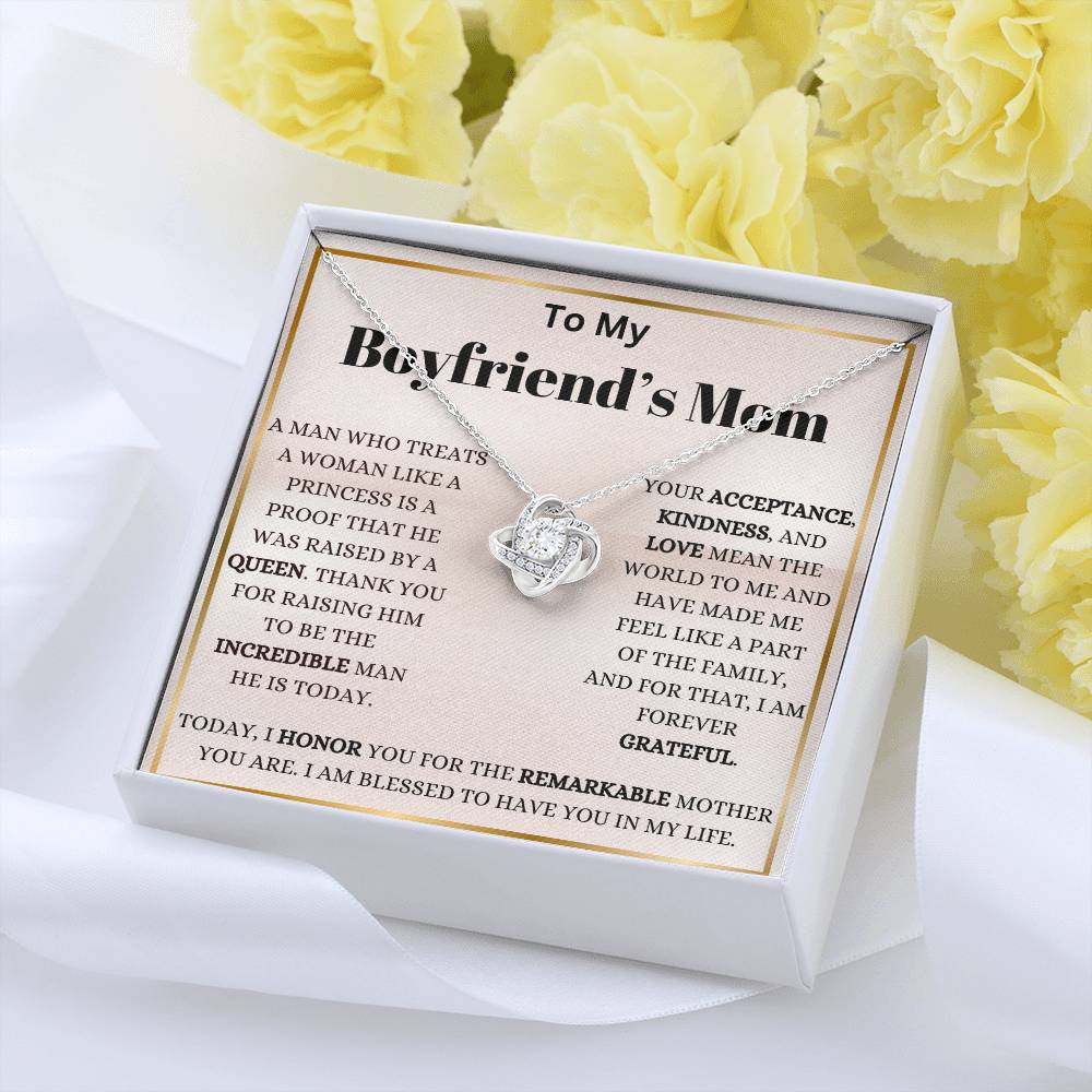 My Boyfriend's Mom My Blessing Love Knot Necklace