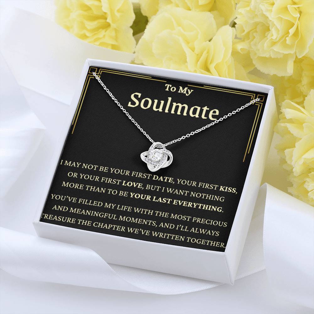 I'll Always Treasure You Love Knot Necklace