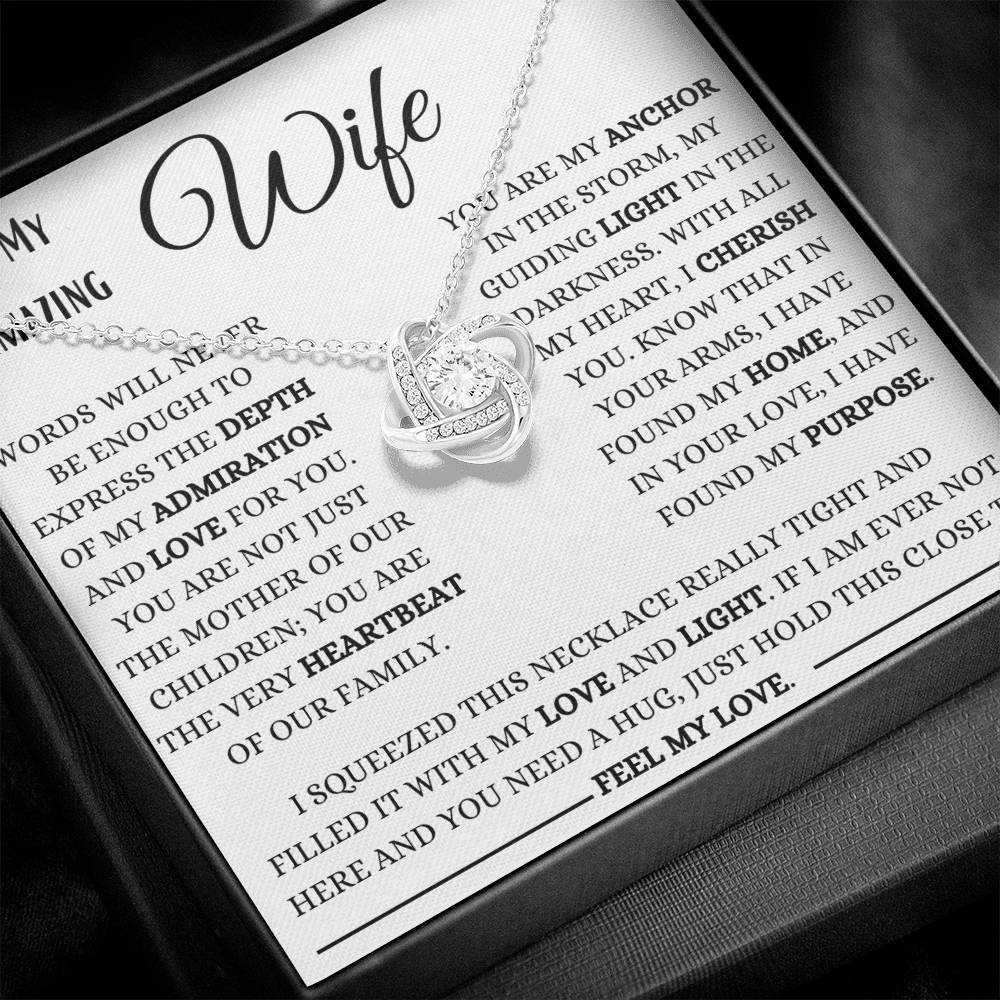 You Are My Anchor In The Storm Love Knot Necklace