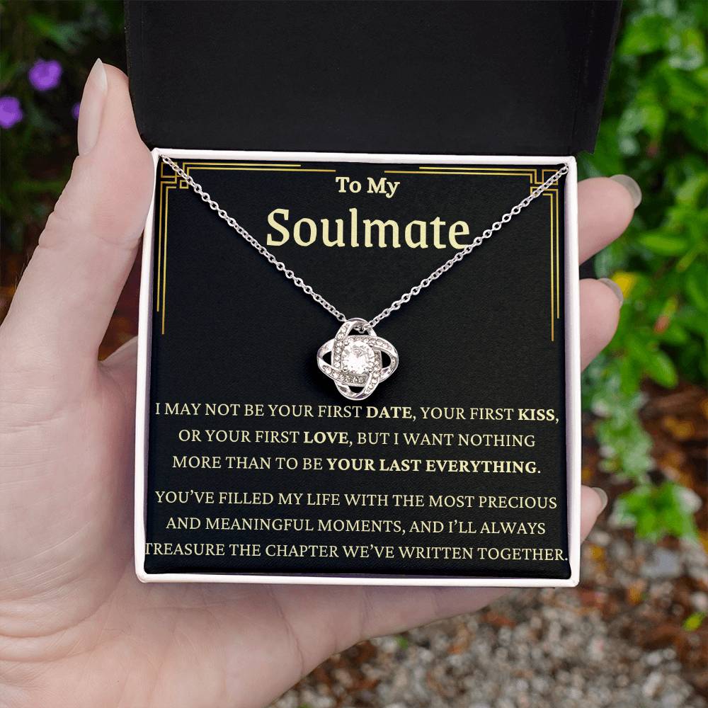 I'll Always Treasure You Love Knot Necklace