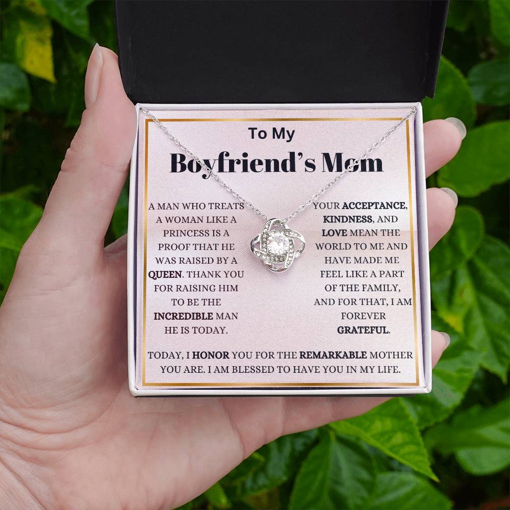 My Boyfriend's Mom My Blessing Love Knot Necklace
