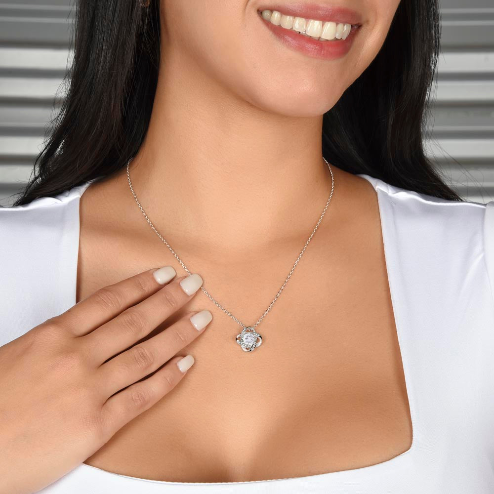 I Can't Say I Do Without You Love Knot Necklace