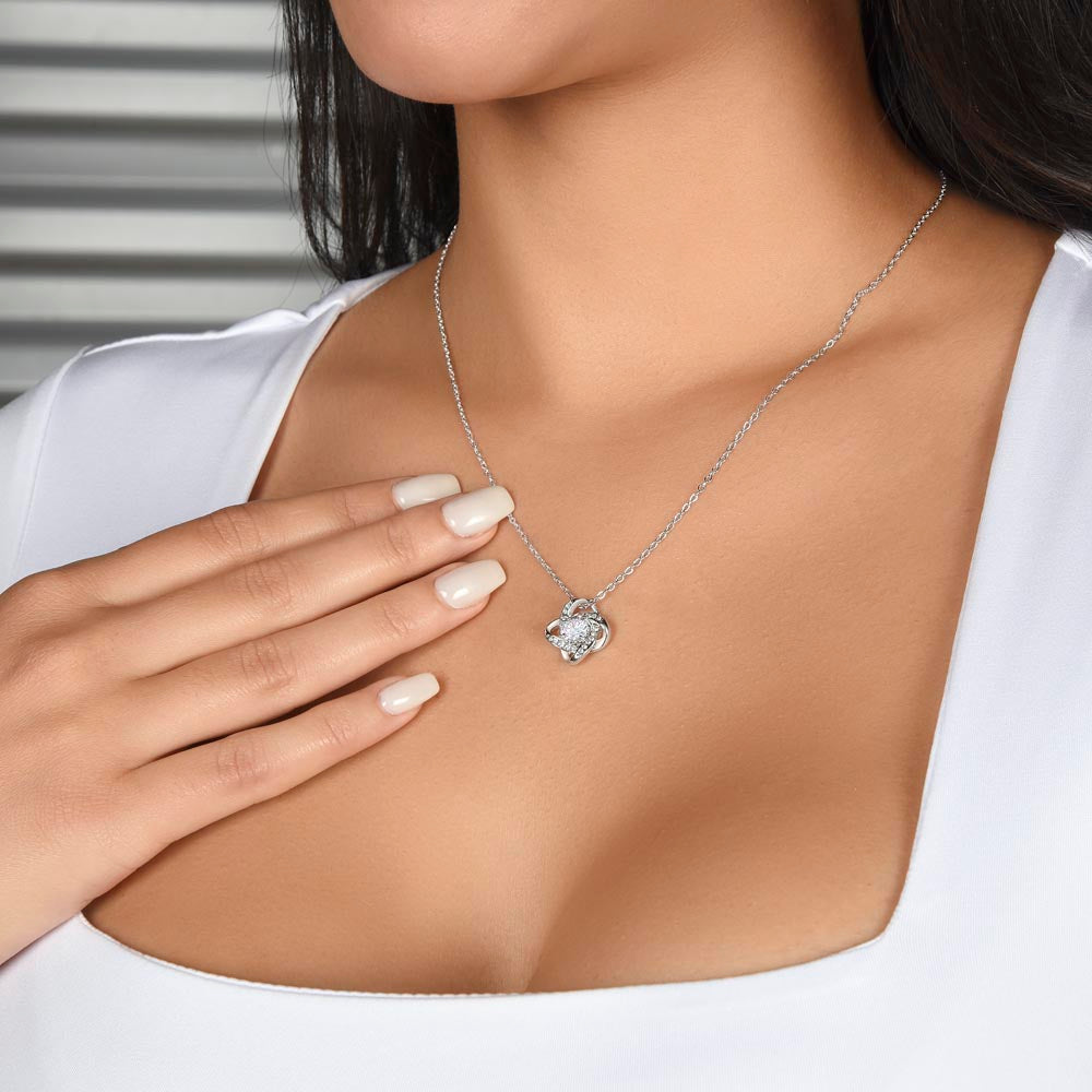 To My Wife My Forever Home Love Knot Necklace