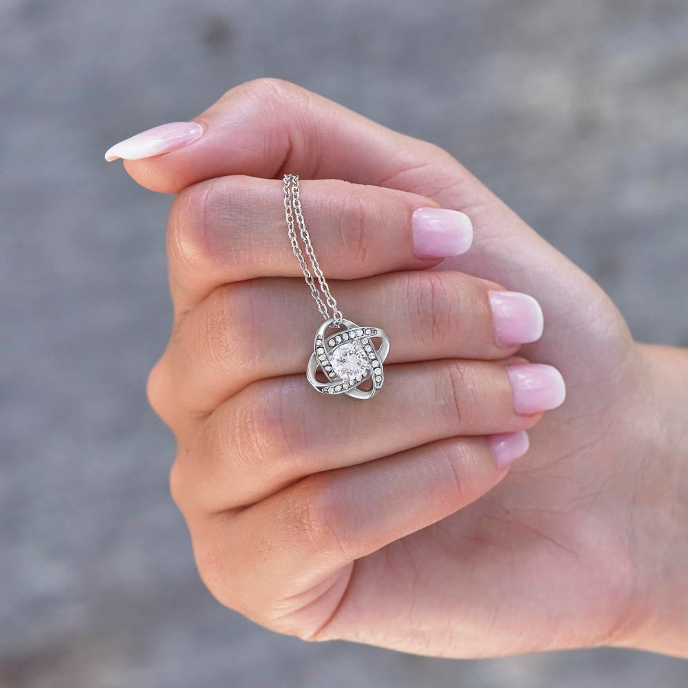 My Boyfriend's Mom My Blessing Love Knot Necklace