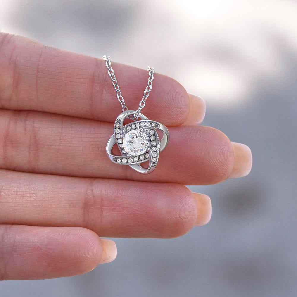 Falling In Love With You Was Beyond My Control Saulmate Love Knot Necklace
