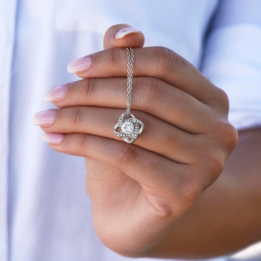 I Can't Say I Do Without You Love Knot Necklace