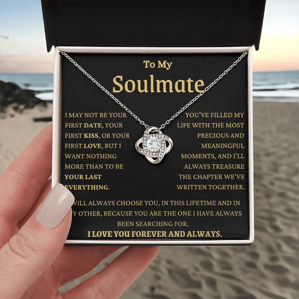 MY Soulmate In This Lifetime Love Knot Necklace