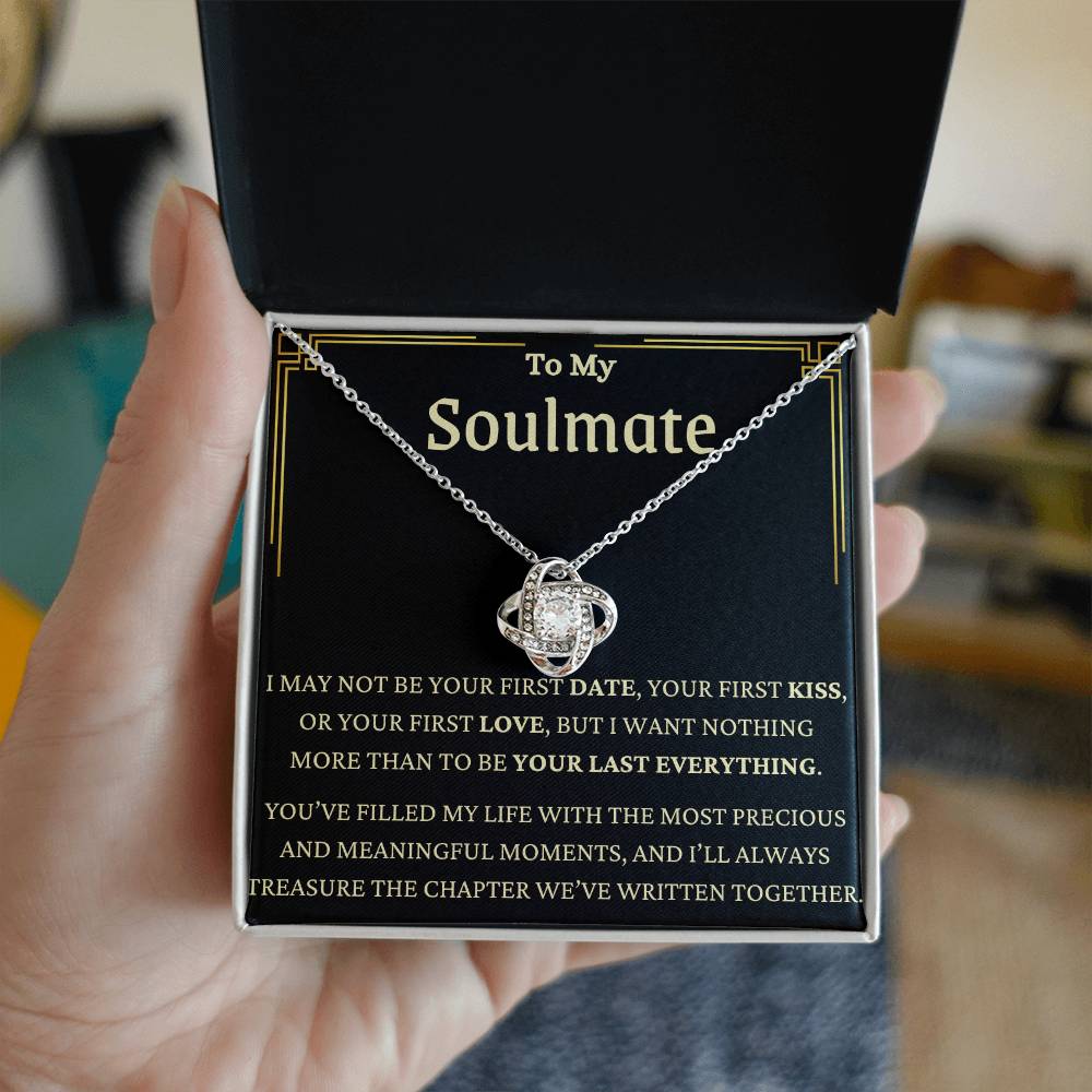 I'll Always Treasure You Love Knot Necklace