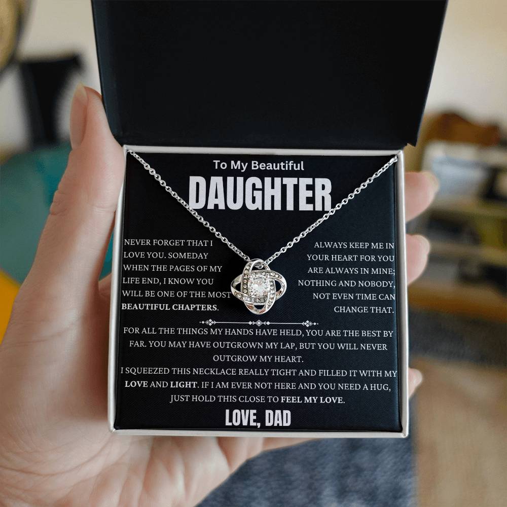 You Are The Best Thing I Have Held Love Knot Necklace