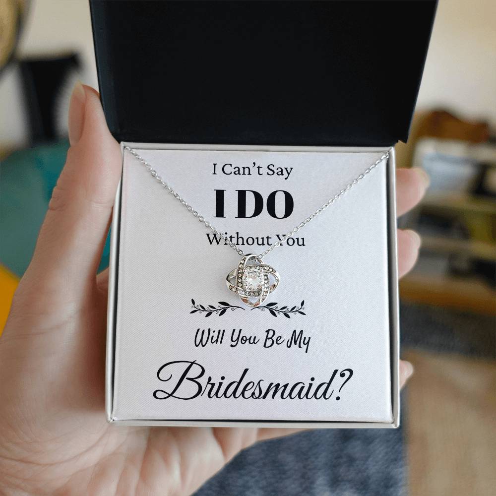 I Can't Say I Do Without You Love Knot Necklace