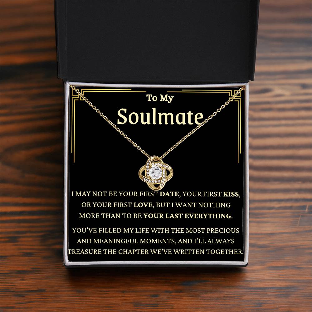 I'll Always Treasure You Love Knot Necklace
