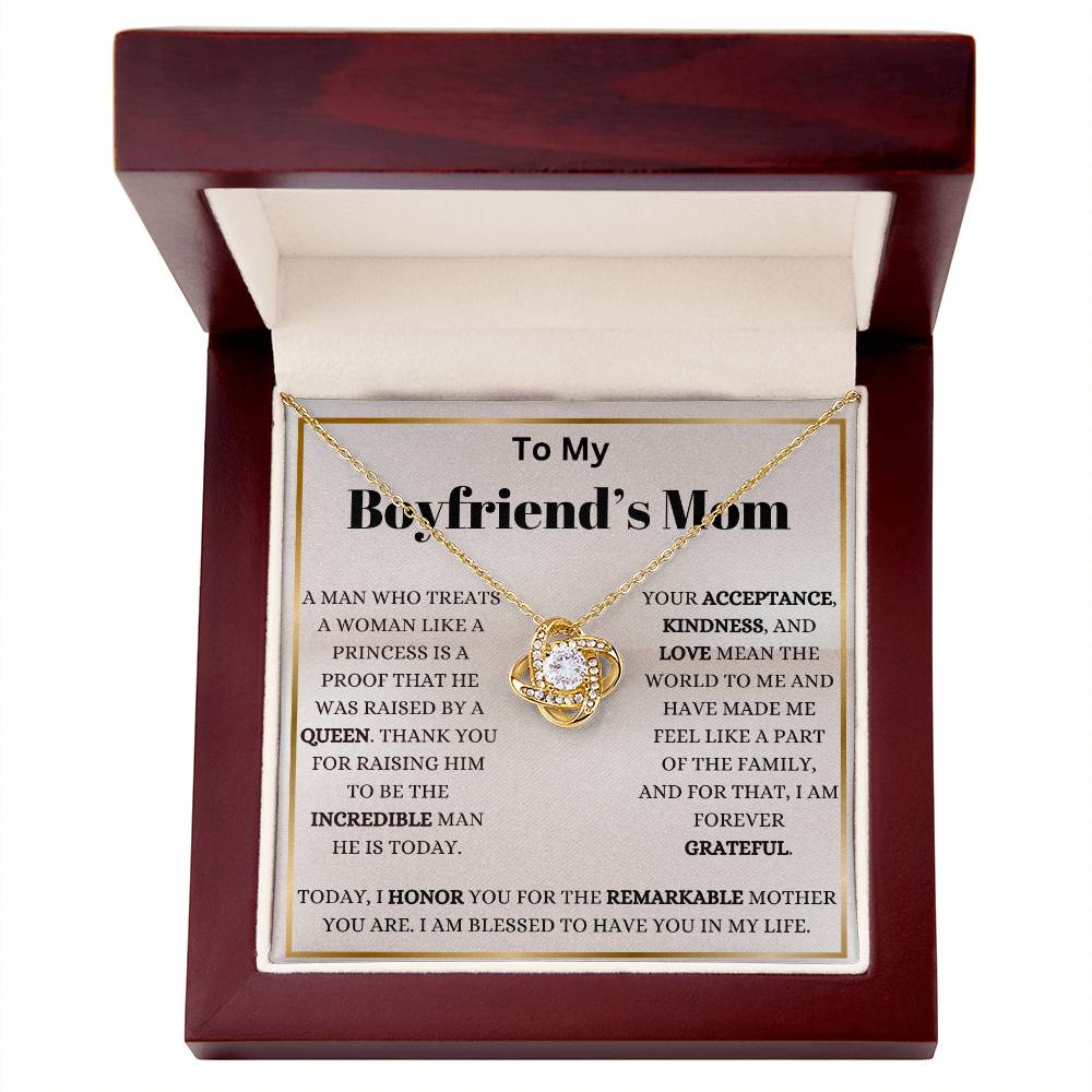 My Boyfriend's Mom My Blessing Love Knot Necklace