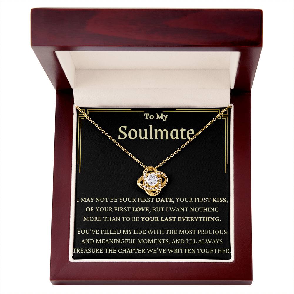 I'll Always Treasure You Love Knot Necklace