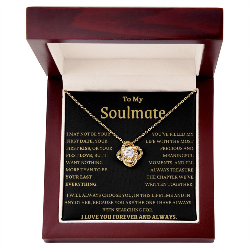 MY Soulmate In This Lifetime Love Knot Necklace