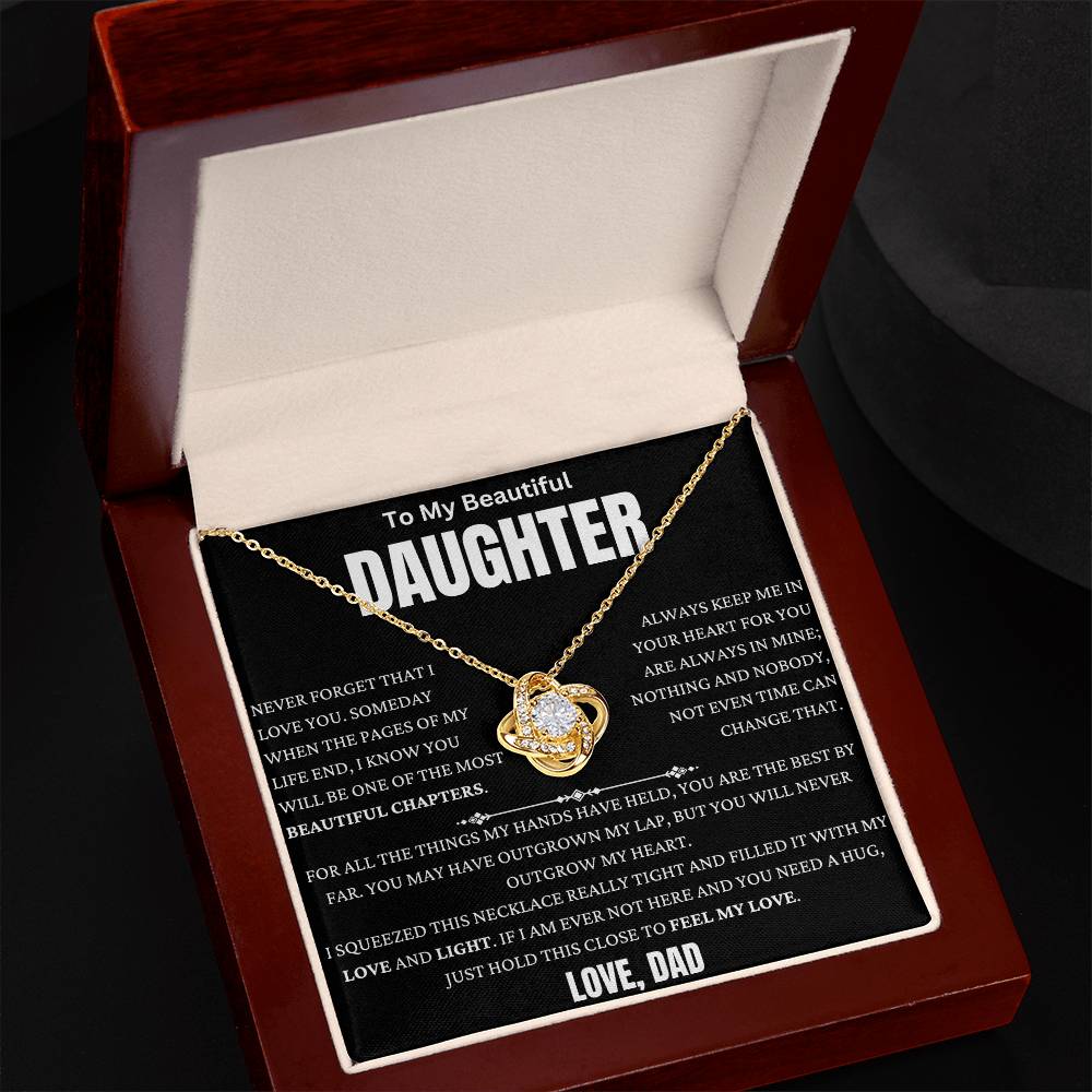 You Are The Best Thing I Have Held Love Knot Necklace
