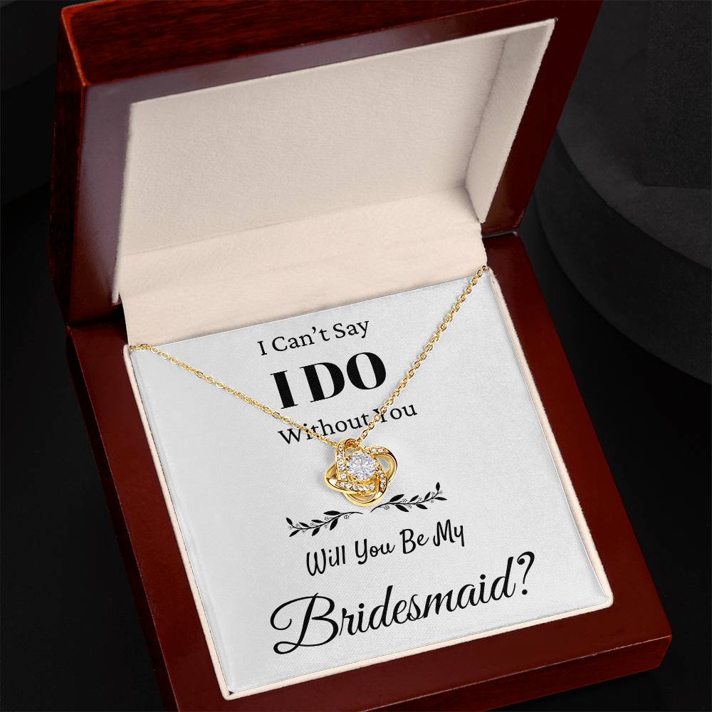 I Can't Say I Do Without You Love Knot Necklace