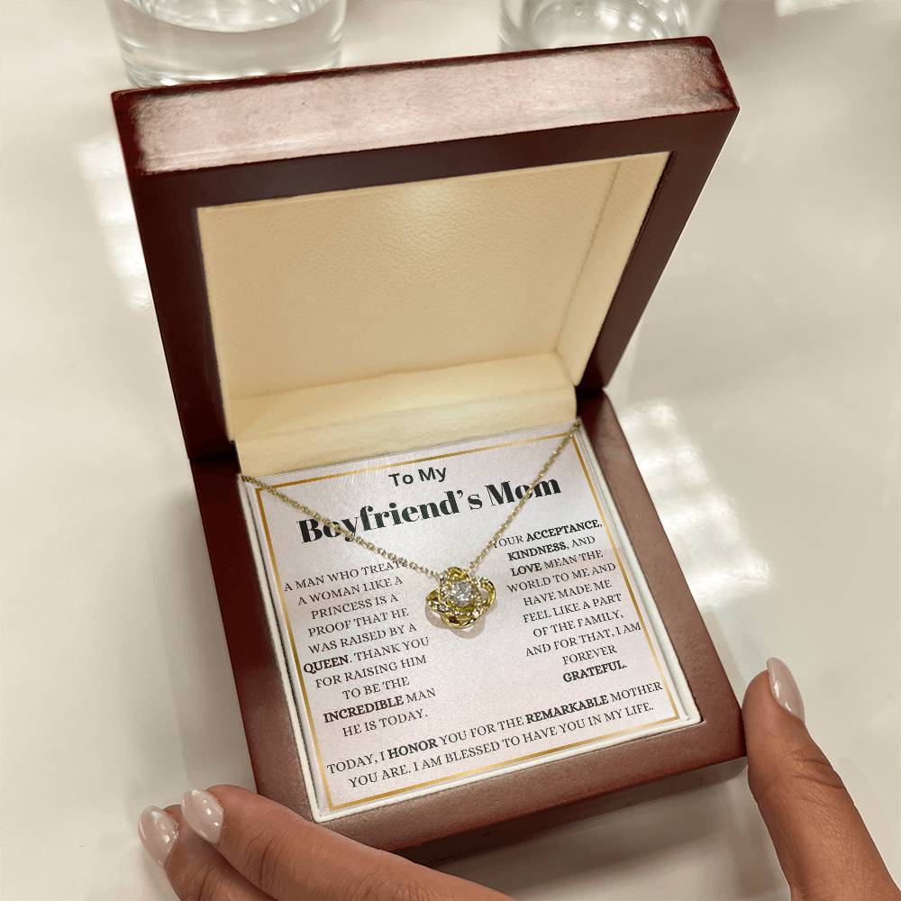 My Boyfriend's Mom My Blessing Love Knot Necklace