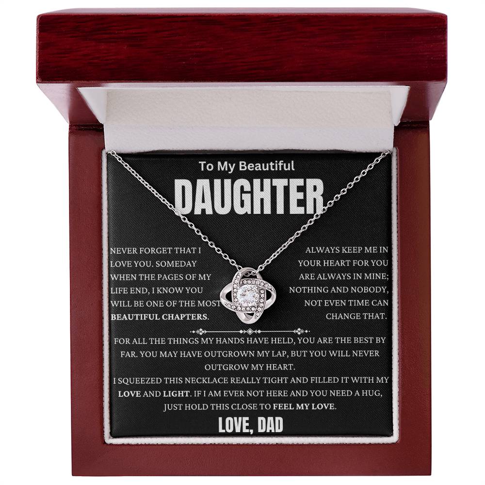 You Are The Best Thing I Have Held Love Knot Necklace