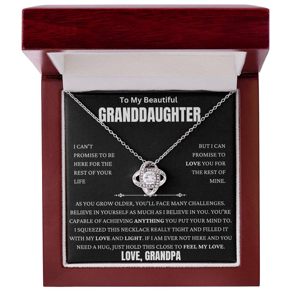Grandpa Promise To Love You Love Knot Necklace