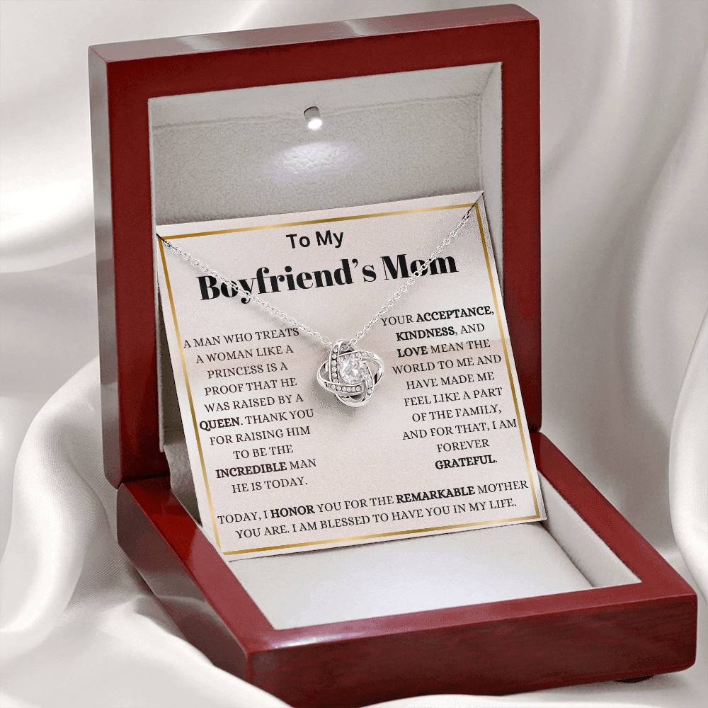 My Boyfriend's Mom My Blessing Love Knot Necklace