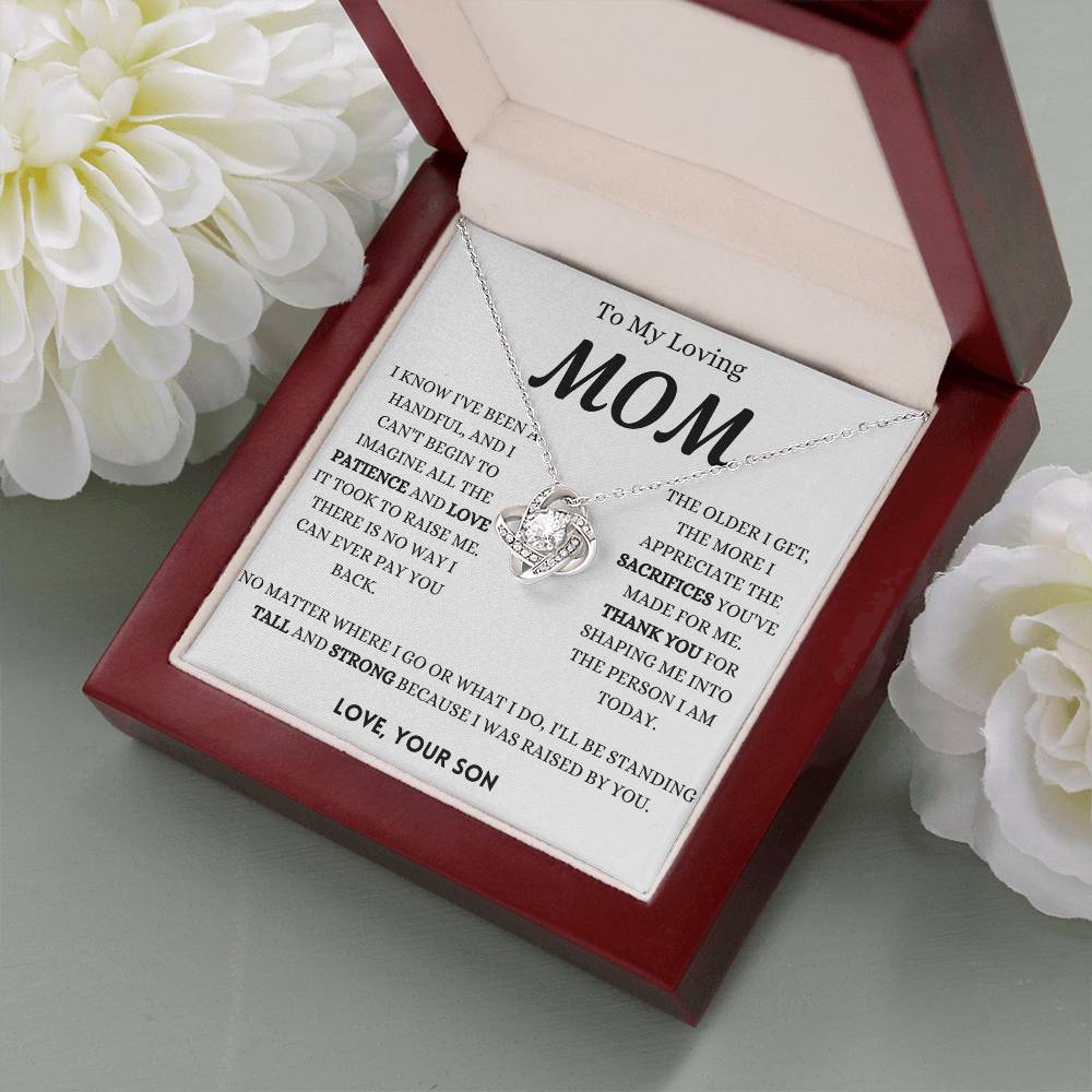 Mom I Can Never Pay You Back Love Knot Necklace