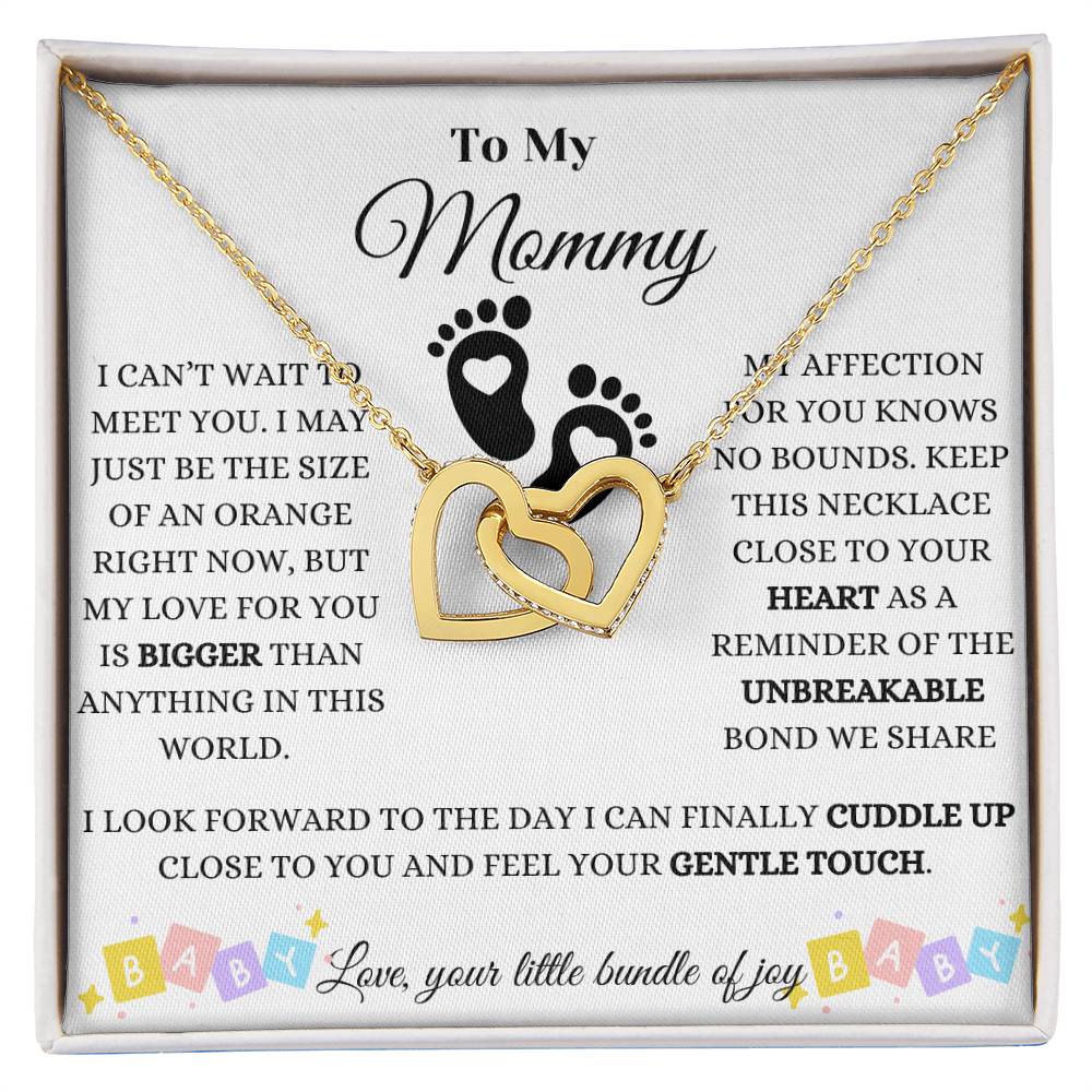 Baby Love And Affection Interlocking Hearts Necklace