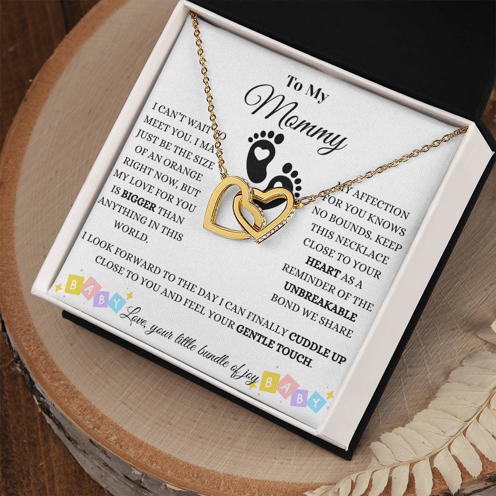 Baby Love And Affection Interlocking Hearts Necklace
