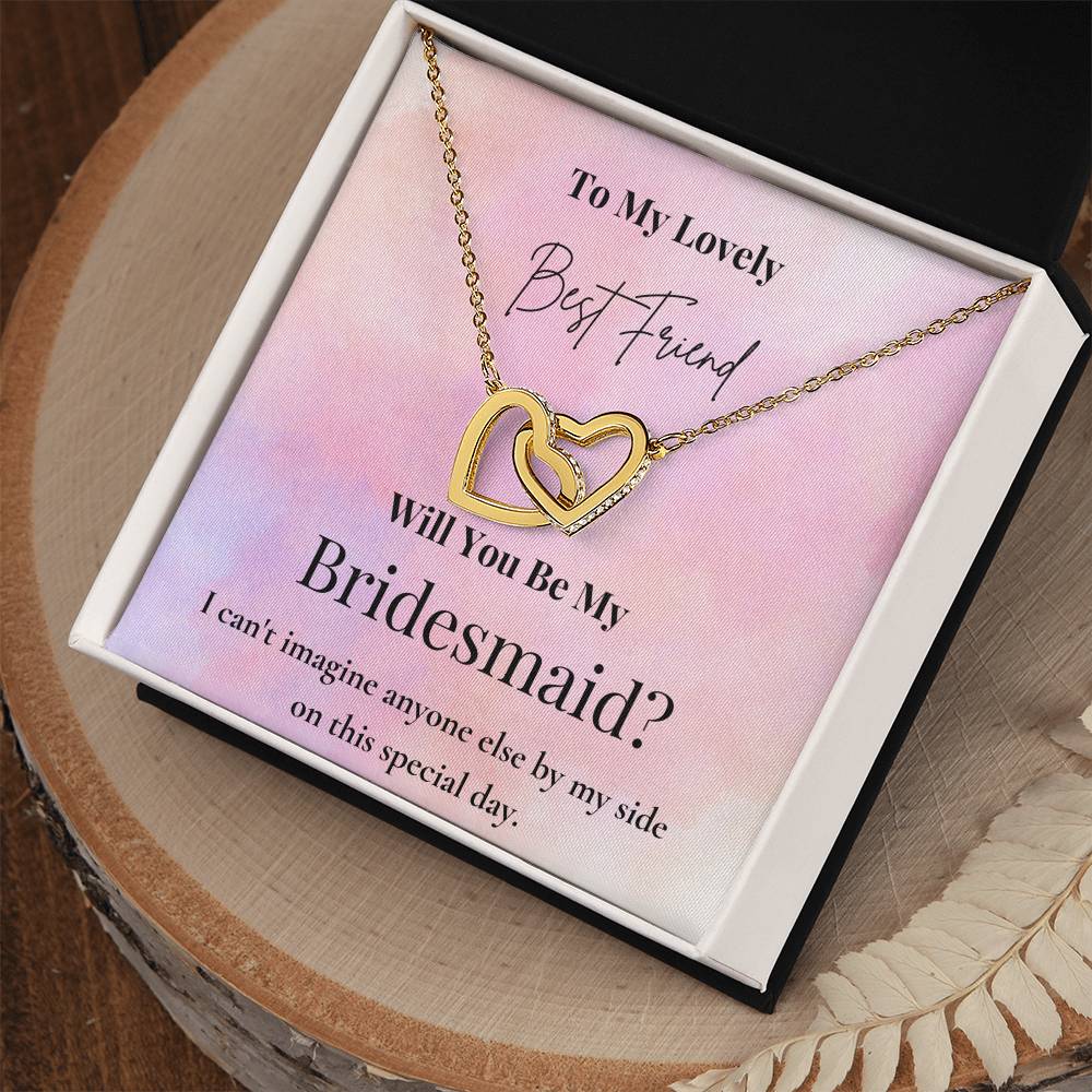 Be By My Side Best Friend Interlocking Hearts Necklace