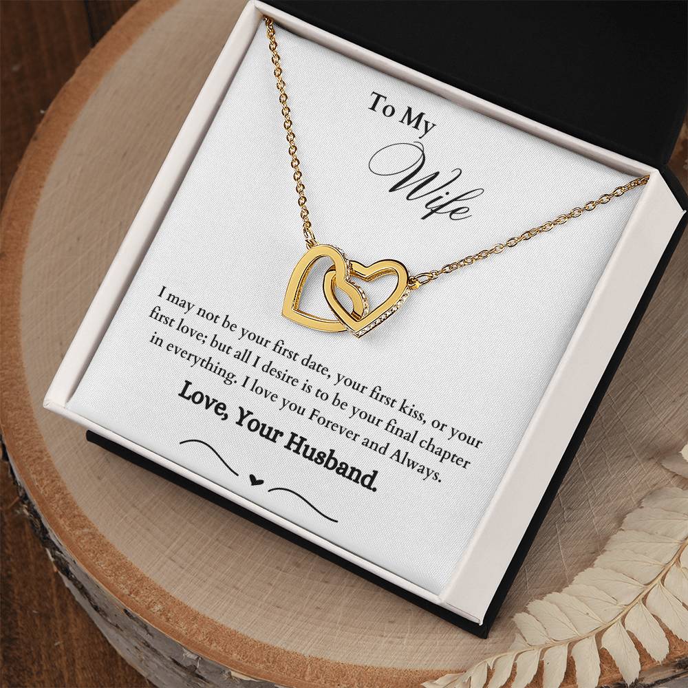Interlocking Hearts Necklace - Wife