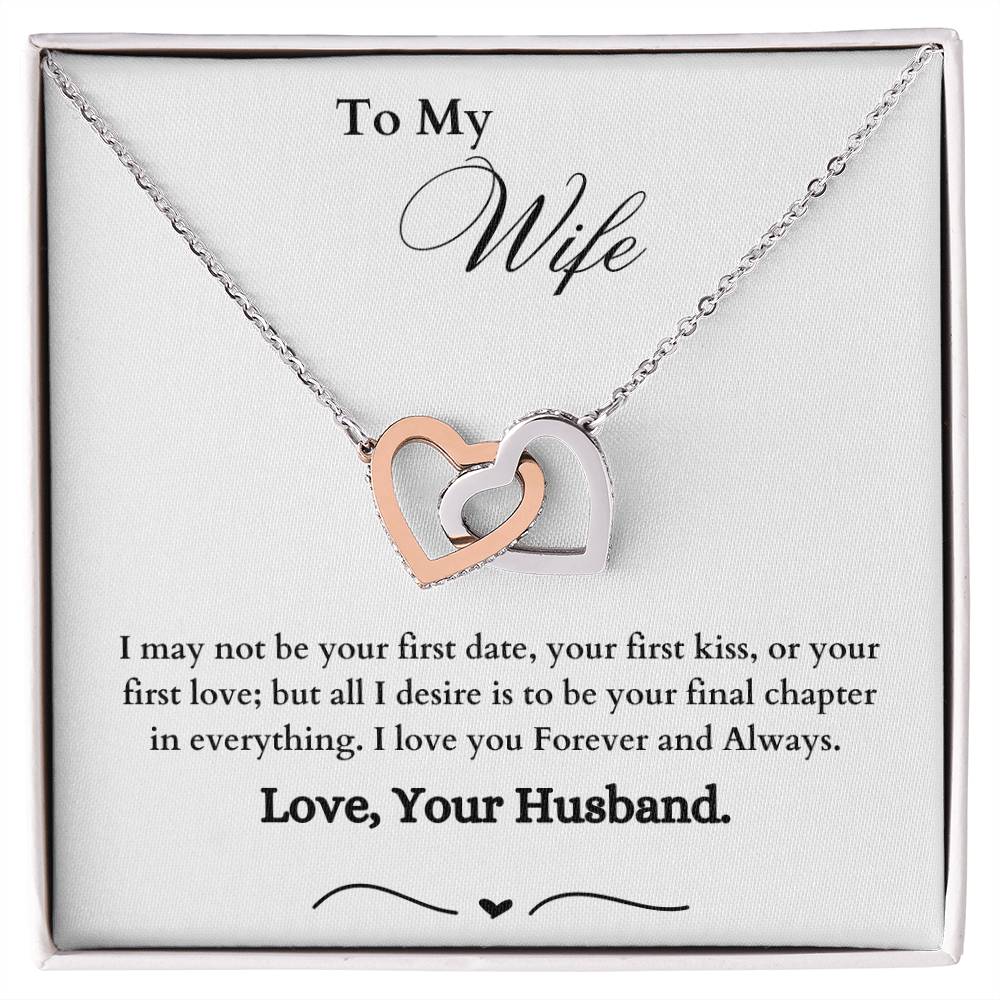 Interlocking Hearts Necklace - Wife