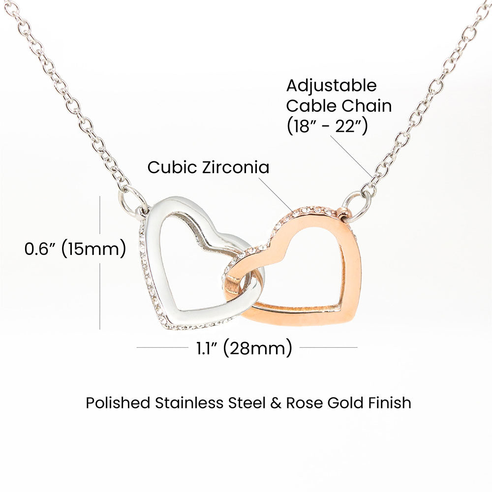 Baby Love And Affection Interlocking Hearts Necklace