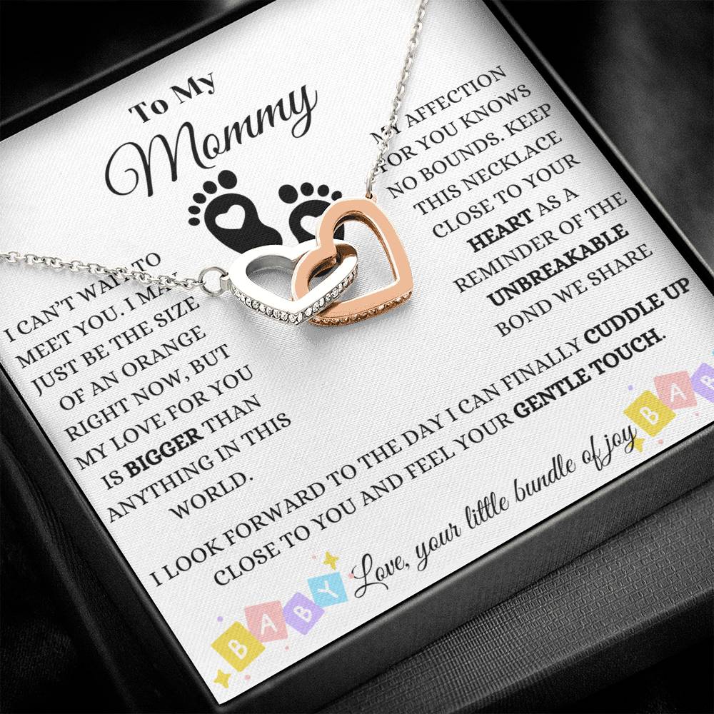Baby Love And Affection Interlocking Hearts Necklace