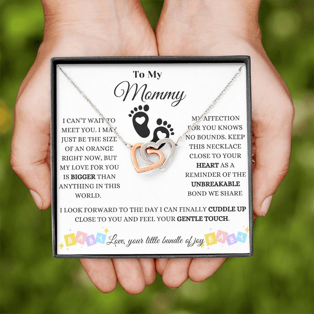 Baby Love And Affection Interlocking Hearts Necklace