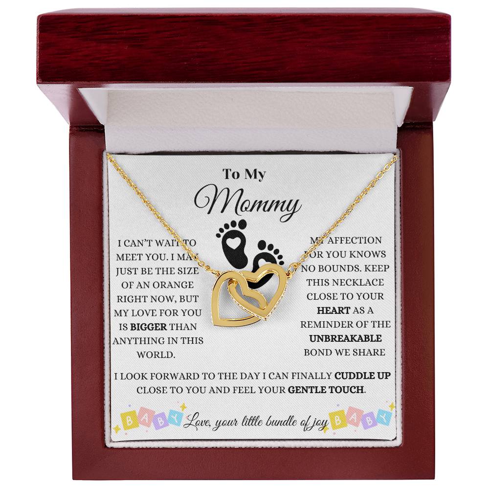 Baby Love And Affection Interlocking Hearts Necklace
