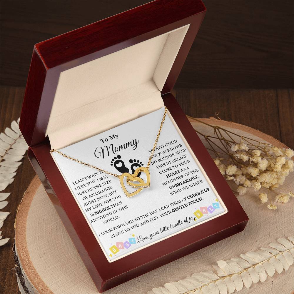 Baby Love And Affection Interlocking Hearts Necklace