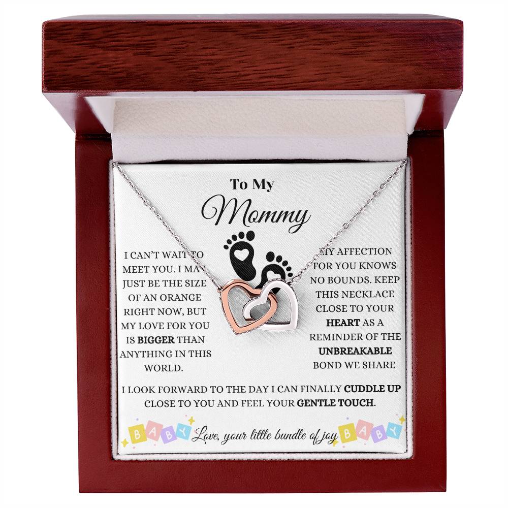 Baby Love And Affection Interlocking Hearts Necklace