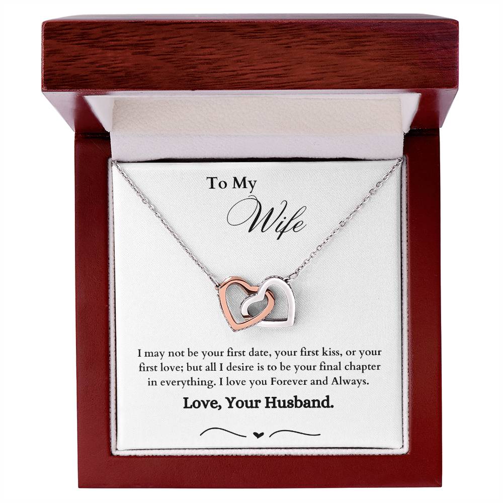 Interlocking Hearts Necklace - Wife