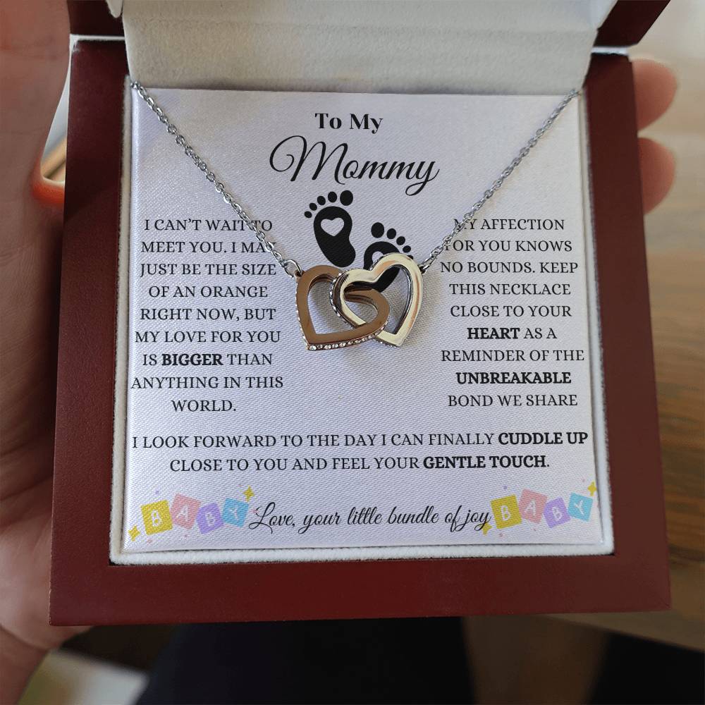 Baby Love And Affection Interlocking Hearts Necklace