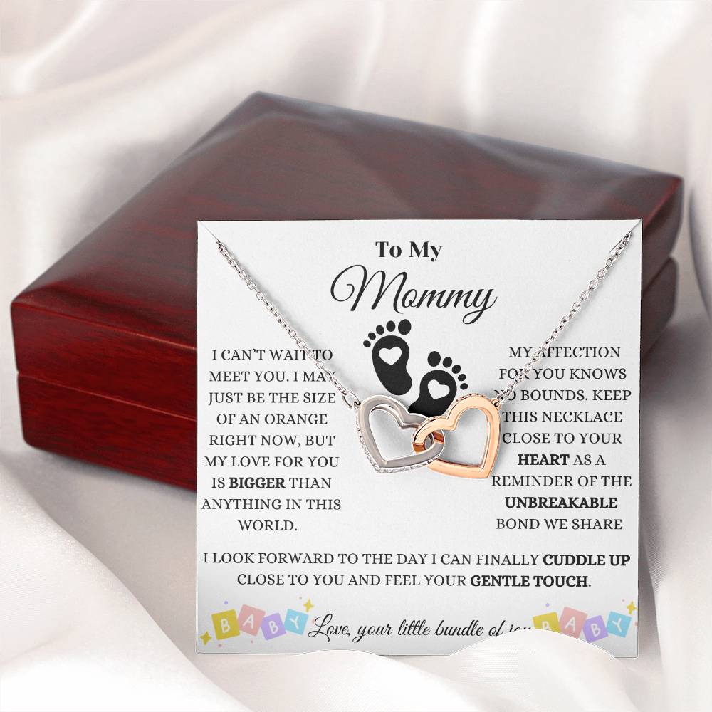 Baby Love And Affection Interlocking Hearts Necklace