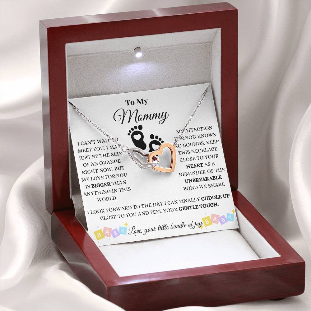 Baby Love And Affection Interlocking Hearts Necklace