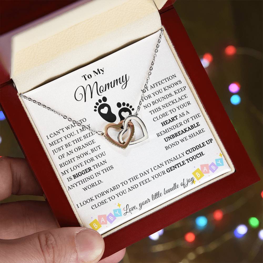 Baby Love And Affection Interlocking Hearts Necklace