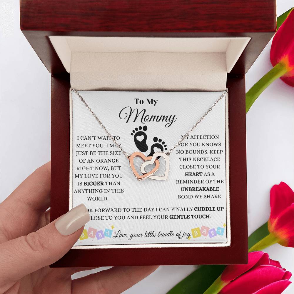 Baby Love And Affection Interlocking Hearts Necklace