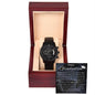 Happy Graduation Black Chronograph Watch