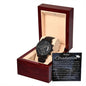 Happy Graduation Black Chronograph Watch