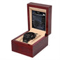 Happy Graduation Black Chronograph Watch