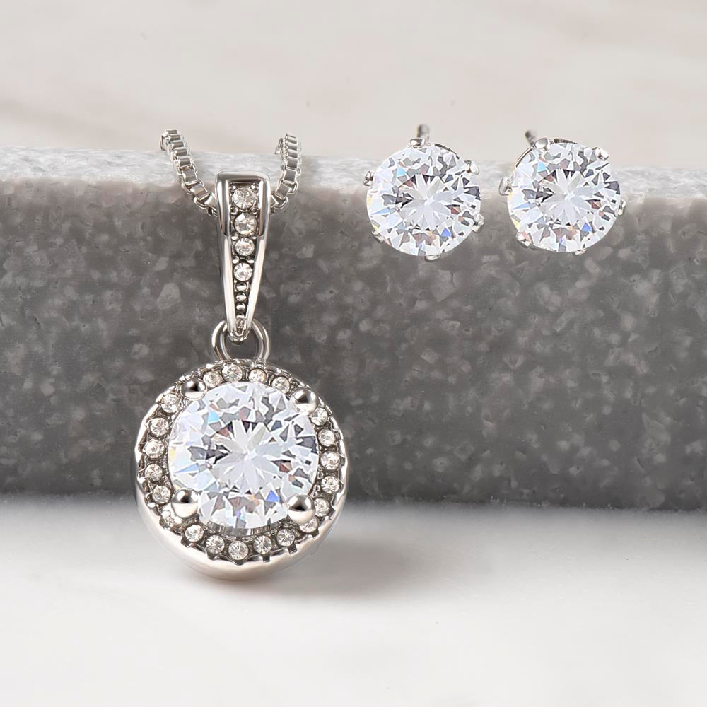 You Mean the World To Me - Mother's Day Necklace + Earings
